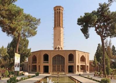 عمارت باغ دولت آباد یزد در تهران ، بزرگ ترین سازه بادکنکی ایران در اکباتان